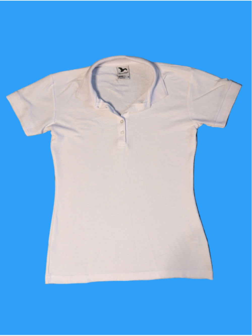 Malfini Women's Pique Short-Sleeve Polo Shirt - White, Size M
